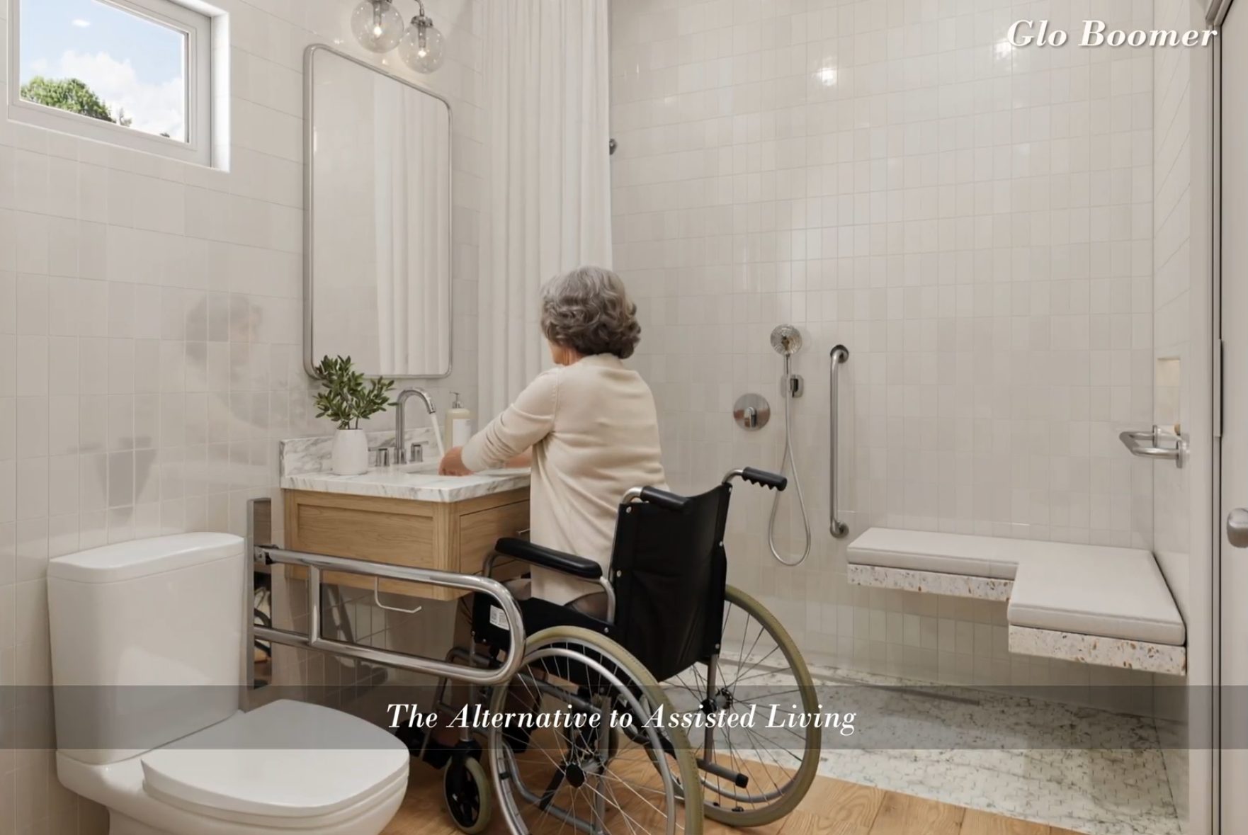 Boomer accessible bathroom
